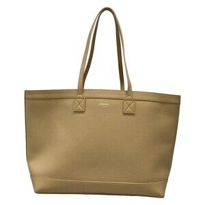 Auth BURBERRY LONDON ENGLAND 8094126 Beige Leather Tote Bag